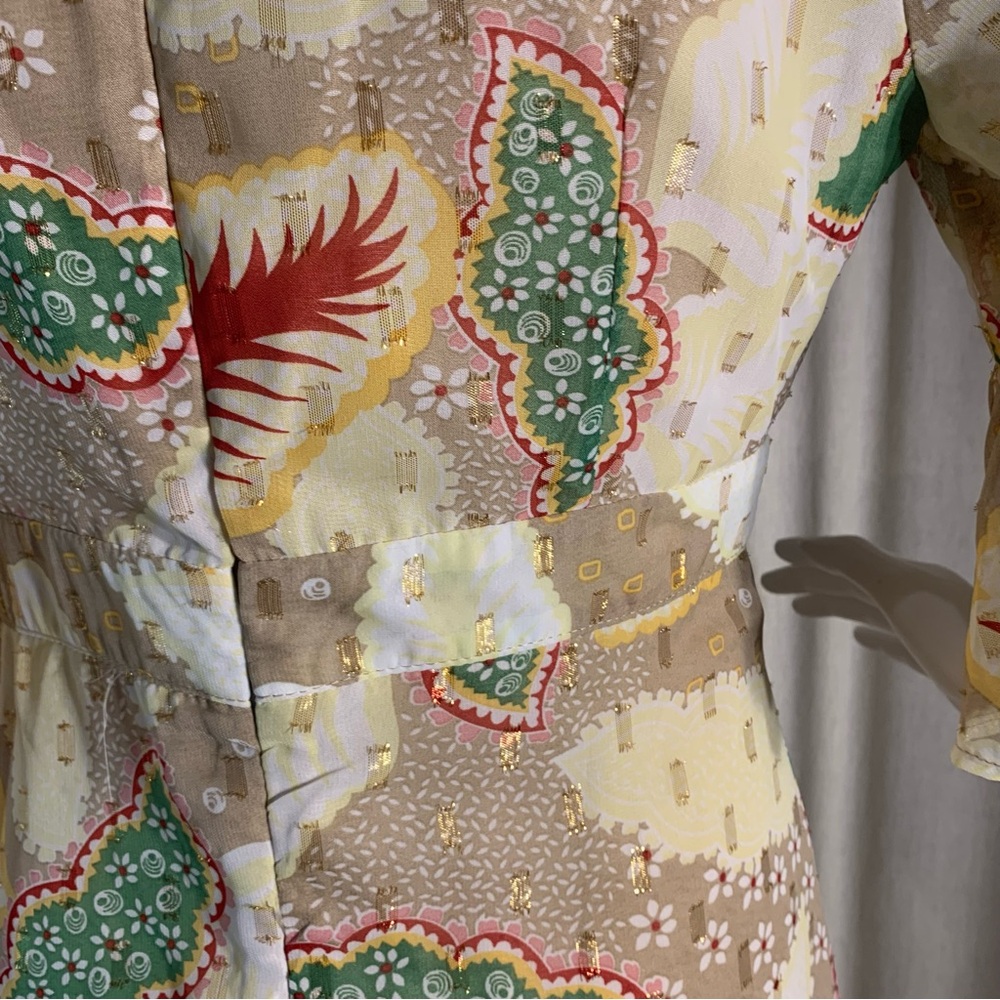 Botanical Pattern Maxi Dress - Picture 9 of 14